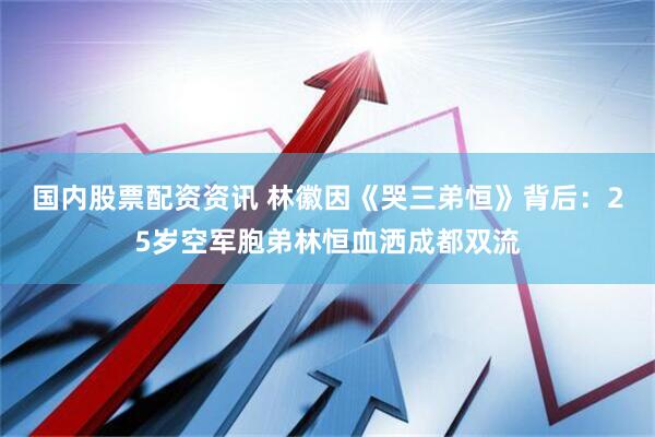 国内股票配资资讯 林徽因《哭三弟恒》背后：25岁空军胞弟林恒血洒成都双流